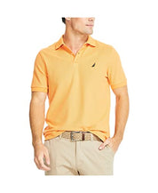 Nautica Men's Sustainably Crafted Classic Fit Deck Polo Shirt Melon Sugar Medium