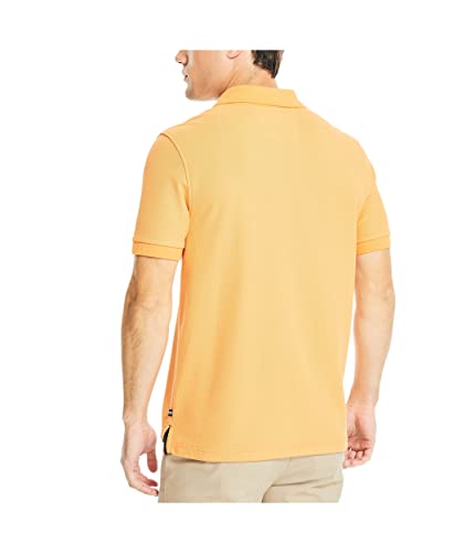 Nautica Men's Sustainably Crafted Classic Fit Deck Polo Shirt Melon Sugar Medium