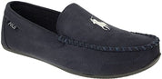 Polo Ralph Lauren Men's Declan Plaid Moccasin Slippers Navy Blue Size 9
