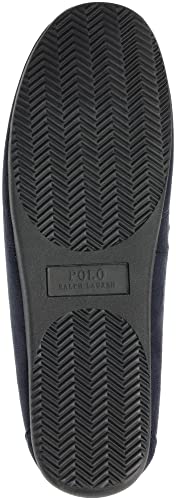 Polo Ralph Lauren Men's Declan Plaid Moccasin Slippers Navy Blue Size 9
