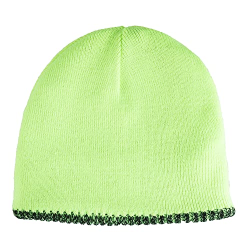 Kenneth Cole Men's Warm Winter Reversible Beanie Hat Black/Green One Size Fits All