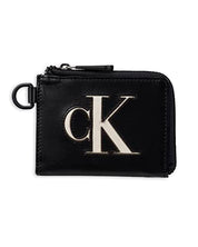 Calvin Klein Men's Rfid Half Zip Card Case Wallet Black