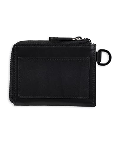 Calvin Klein Men's Rfid Half Zip Card Case Wallet Black