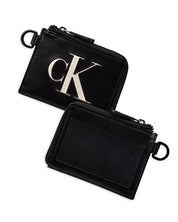 Calvin Klein Men's Rfid Half Zip Card Case Wallet Black