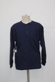 Galaxy by Harvic Mens Long Sleeve Thermal Shirt Large Blue