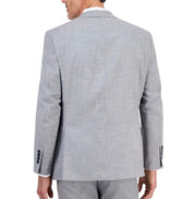 Tallia Mens Classic fit Suit Jacket Blazer 42 R Light Grey Solid Stretch