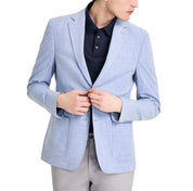 Calvin Klein Mens Slim fit Sport Coat Blazer 38 R Light Blue Solid