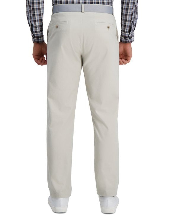 Haggar Mens Straight fit Dress Pants 36 / 29 Beige Solid