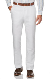 Perry Ellis Portfolio Mens Modern fit Linen Dress Pants 30 / 29 White Solid