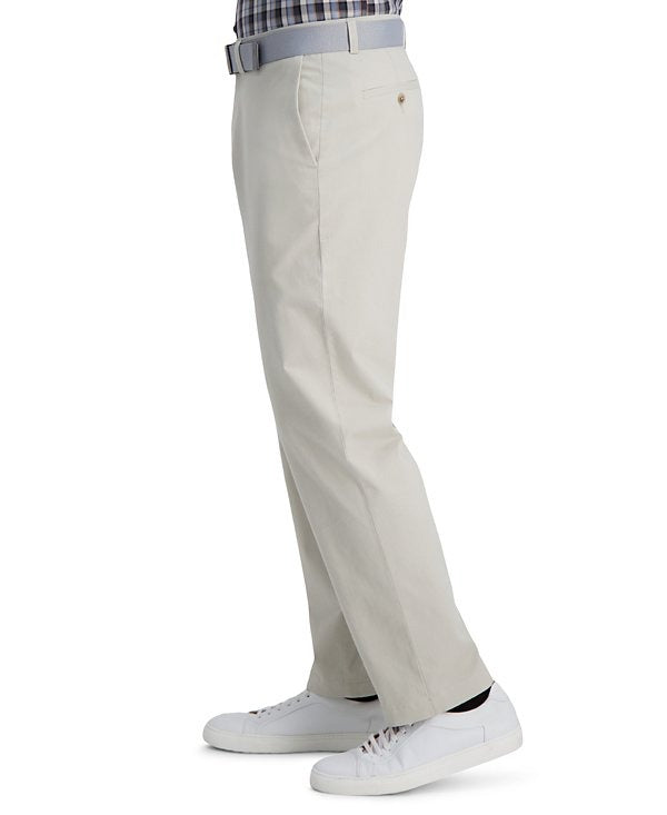 Haggar Mens Straight fit Dress Pants 36 / 29 Beige Solid
