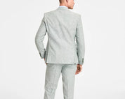 Bar Iii Mens Slim fit Suit Jacket Blazer 40 L Sage Green Solid Linen