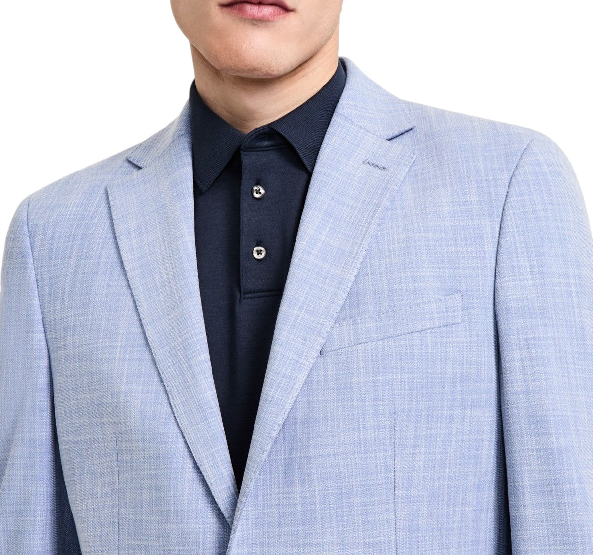 Calvin Klein Mens Slim fit Sport Coat Blazer 38 R Light Blue Solid