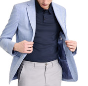 Calvin Klein Mens Slim fit Sport Coat Blazer 38 R Light Blue Solid