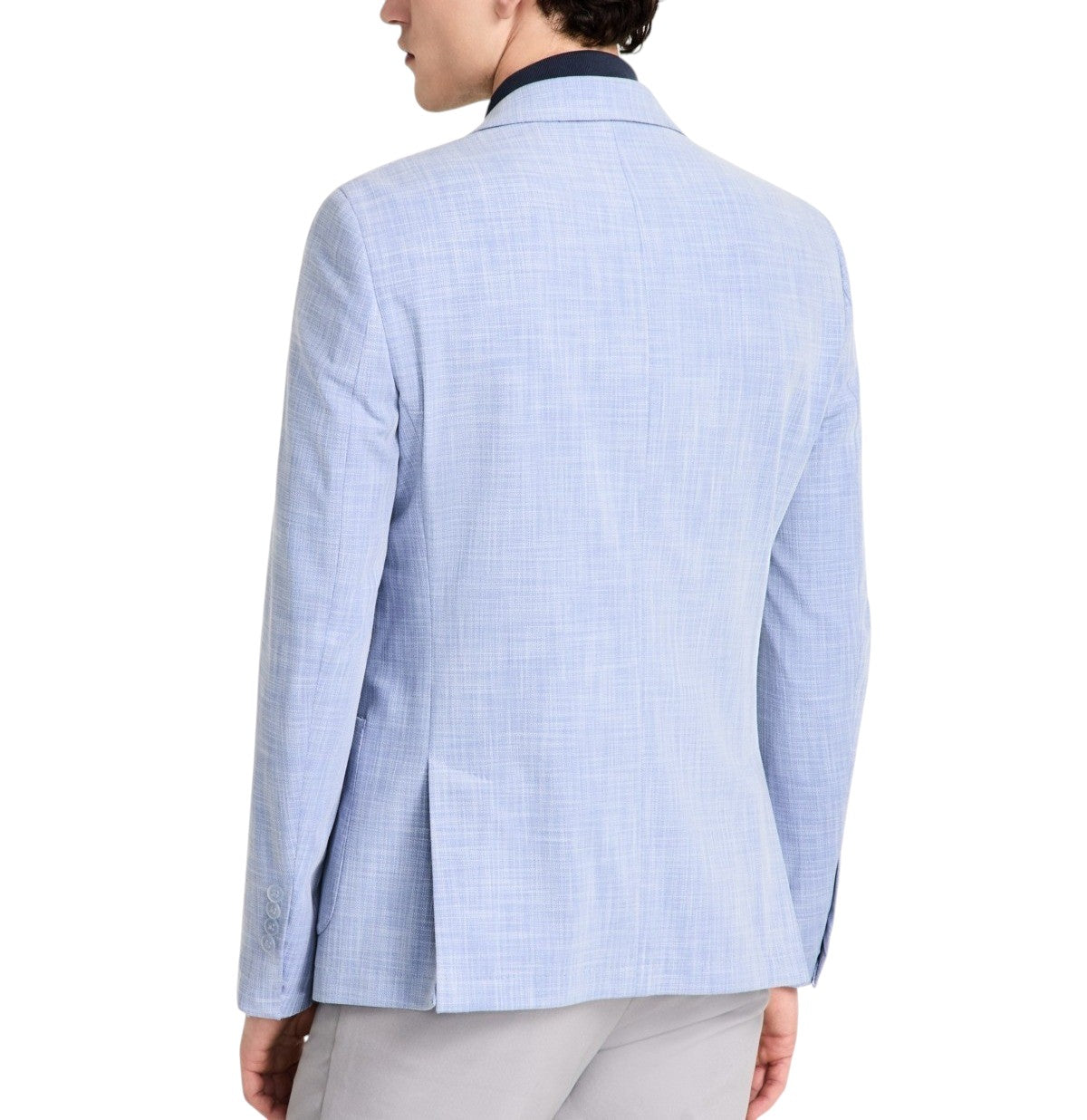 Calvin Klein Mens Slim fit Sport Coat Blazer 38 R Light Blue Solid