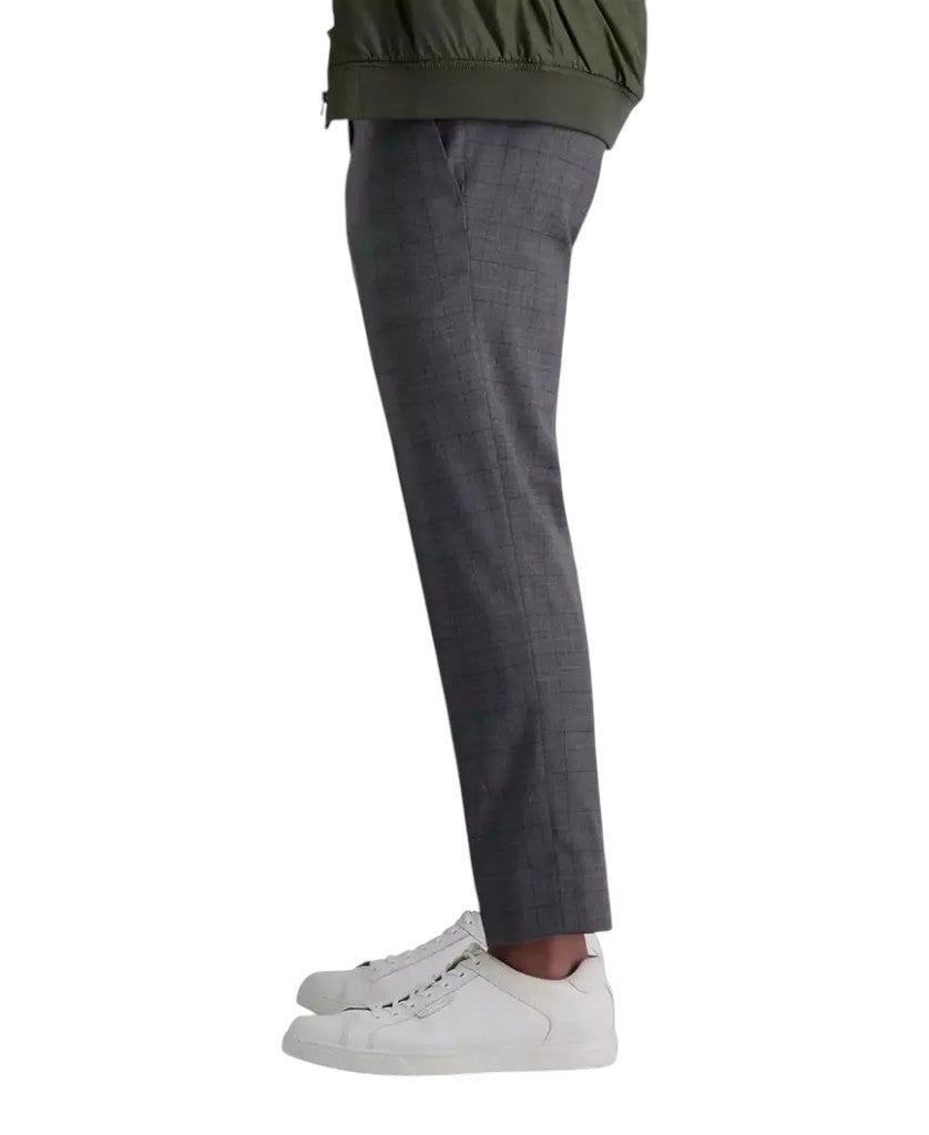 Kenneth Cole Mens Slim fit Dress Pants 34 / 32 Gray Plaid