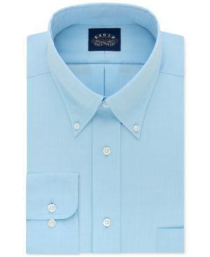 Eagle Mens Classic Fit Button Down Dress Shirt Blue 16.5 / 34 - 35