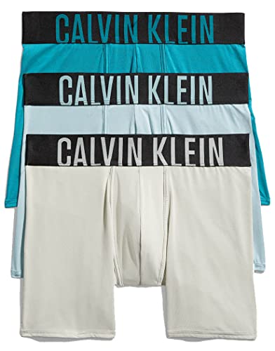 Calvin Klein Mens 3 Pack Boxer Briefs Underwear XL Green