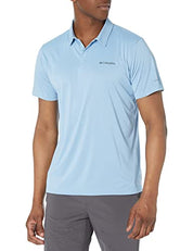 Columbia Mens X Mens Short Sleeve Polo Hiking Shirt Blue Small