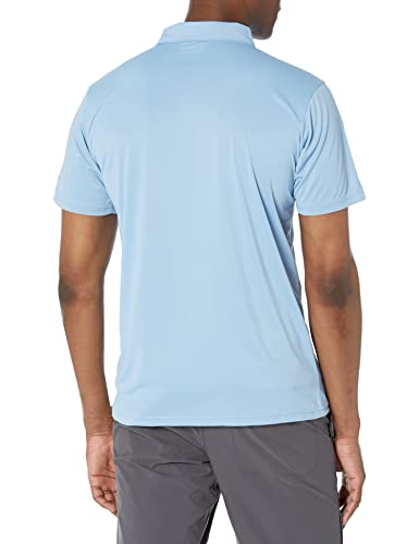 Columbia Mens X Mens Short Sleeve Polo Hiking Shirt Blue Small