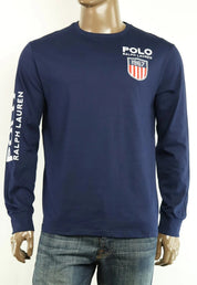 Polo Sport Ralph Lauren Mens Long Sleeve T Shirt Small Navy Blue