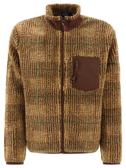 Polo Ralph Lauren Mens Brown Glen Plaid Pile Fleece Jacquard Bomber Jacket XXL