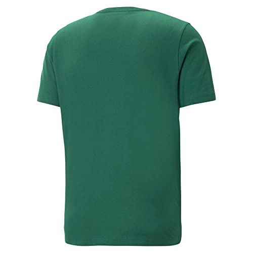Puma Men's Essential Logo Short Sleeve T Shirt Green White Black Large