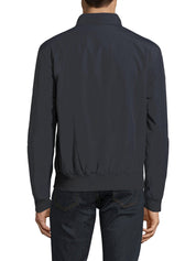 Barbour Mens Casual Full Zip Coat Large Blue Solid