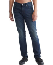 Calvin Klein Men Slim fit Jeans 31 / 32 Blue Solid Stretch