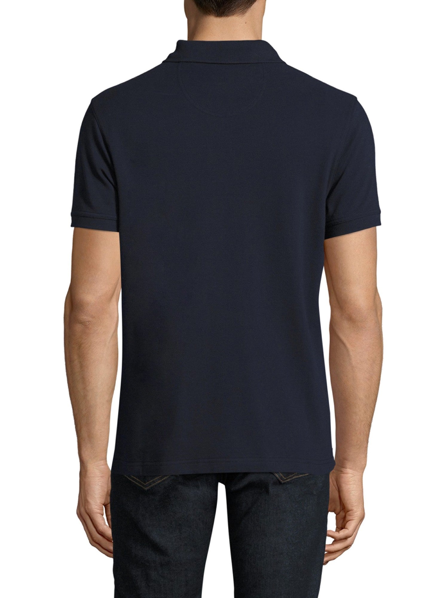 Barbour Mens Sports Polo Shirt Navy Blue Large
