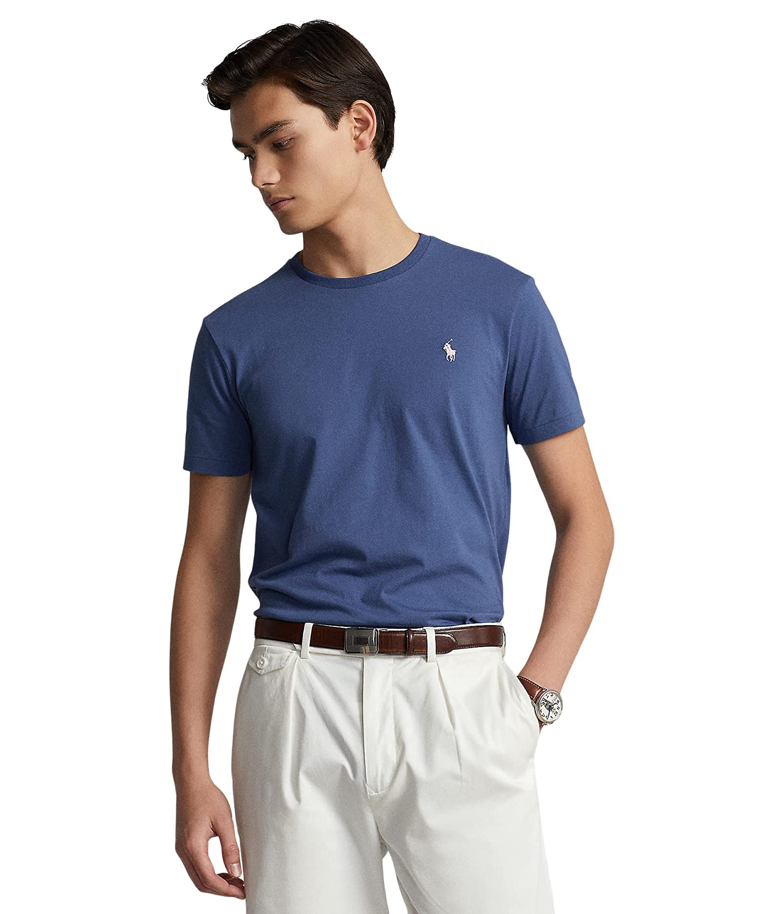 Polo Ralph Lauren Mens Classic Fit Jersey Short Sleeve T Shirt Blue XL