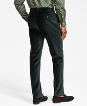 Alfani Mens Slim fit Dress Pants Velvet 32 / 30 Green Solid