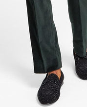 ALFANI Men's Slim Fit Velvet Dress Pants Green 30 x 30