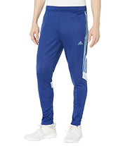 Adidas Men's Tiro 3-Stripe Ankle-Zip Track Pants Victory Blue Large