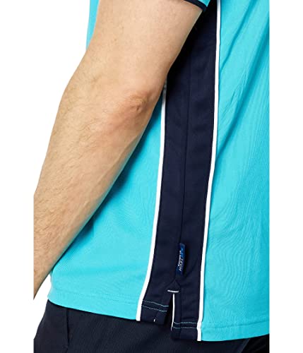Nautica Navtech Sustainably Crafted Classic Fit Polo Shirt Scuba Blue Medium