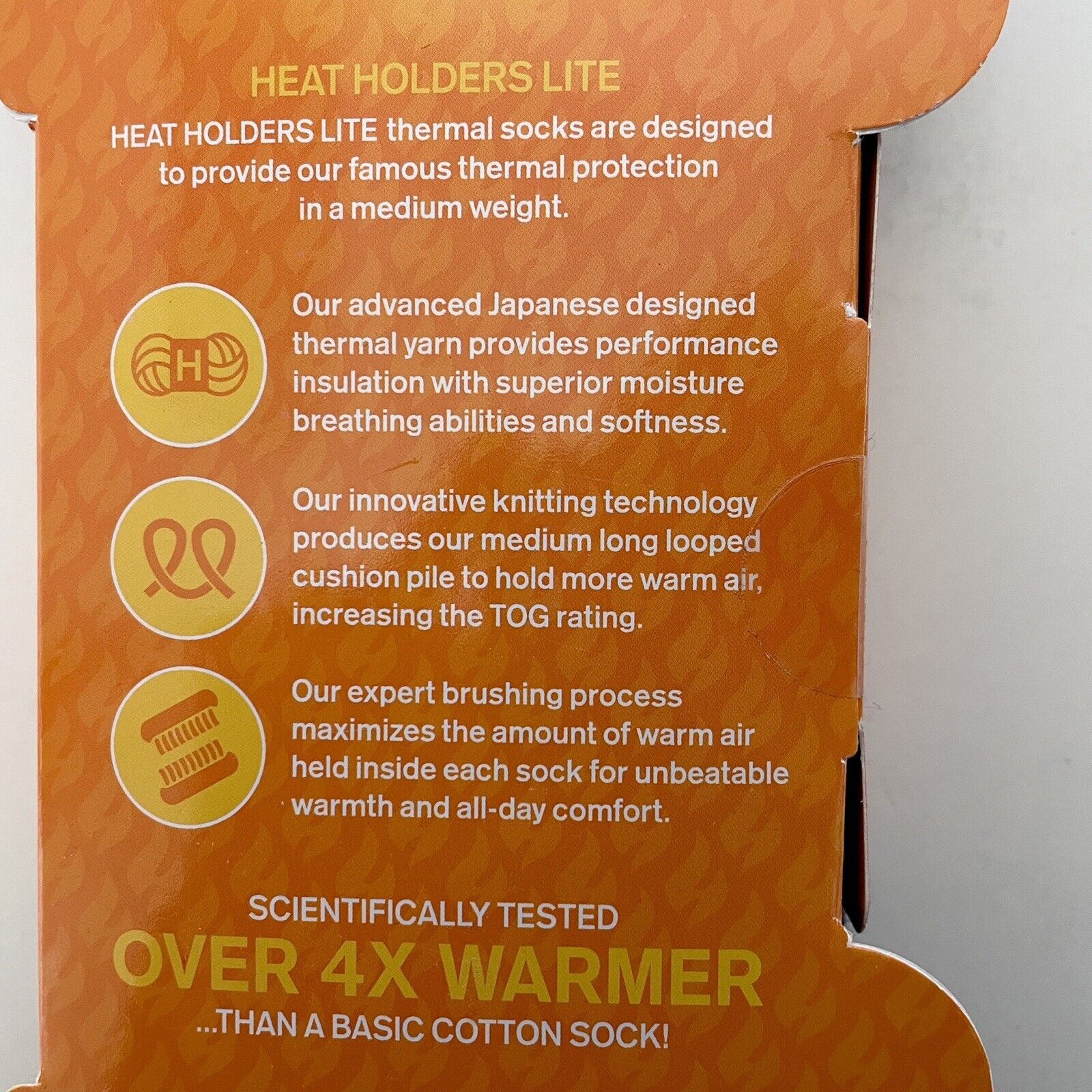 Heat Holders Men's Original Rugged Block Stripe Socks Charcoal Grey Size 7 - 12