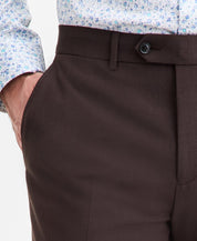 Bar Iii Mens Slim fit Dress Pants 34 / 30 Brown Solid Stretch