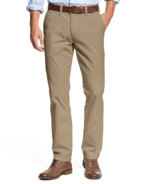 Tommy Hilfiger Men's Slim-fit Stretch Chino Pants 36 x 30 Khakis