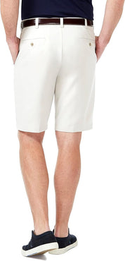 Haggar Mens Classic fit Casual Shorts 42 White Solid