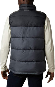 Columbia Mens Pike Lake Puffer Vest Large Black / Grey