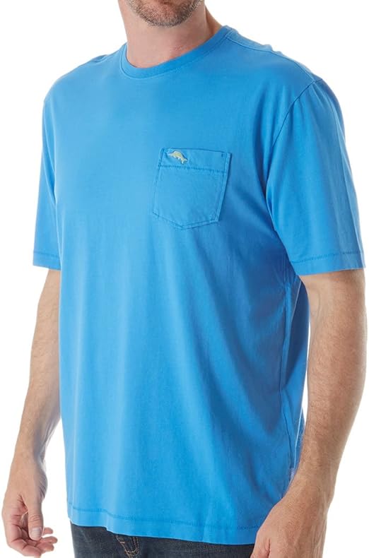 Tommy Bahama Mens Regular fit Short Sleeve T-Shirt Shirt Large Blue Solid