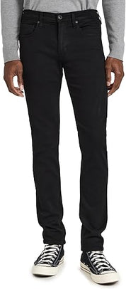 Paige Mens Slim fit Jeans 33 / 30 Black Solid Stretch