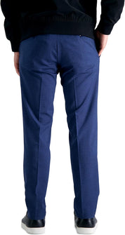 Kenneth Cole Mens Slim fit Dress Pants 33 / 32 Navy Blue Check Stretch