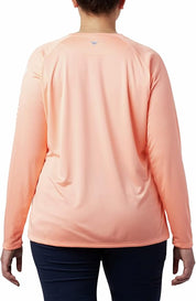 Columbia Womens  fit Long Sleeve T-Shirt Shirt Small Pink Solid