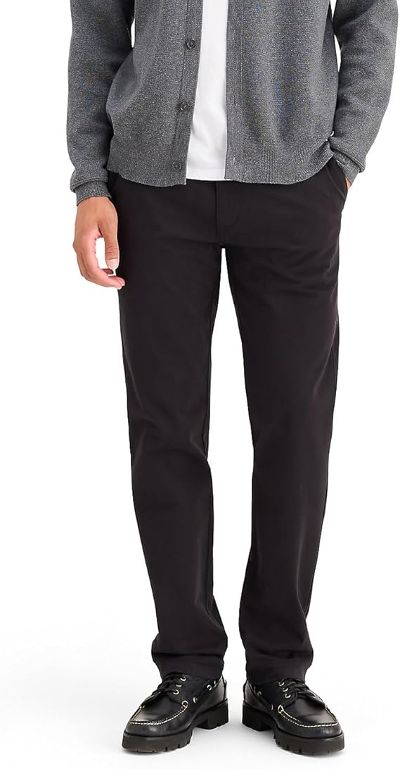 Docker's Mens Classic fit Chinos Pants 32 / 29 Black Solid