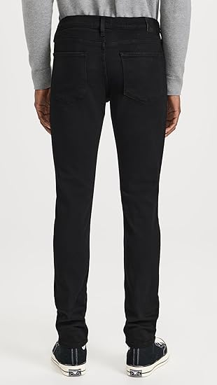 Paige Mens Slim fit Jeans 33 / 30 Black Solid Stretch