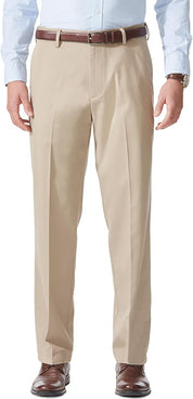 Docker's Mens Relaxed fit Casual Pants 34 / 30 Beige Solid