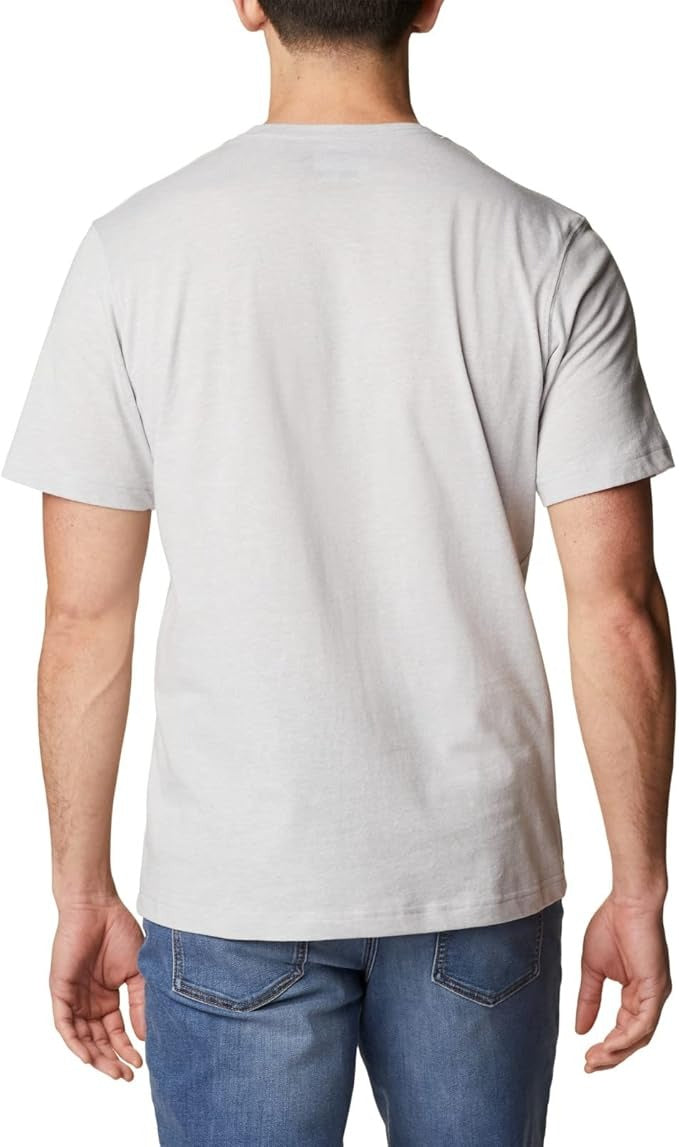 Columbia Mens Regular fit Short Sleeve T-Shirt Shirt Small Grey Solid
