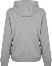 Hugo Boss Mens Logo Patch Hooded Pullover Hoodie Sweatshirt Grey Small