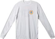 Quiksilver Mens Cotton Graphic Long Sleeve T Shirt White Large