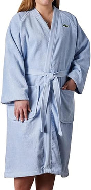 Lacoste Womens Regular fit Robe One Size Blue